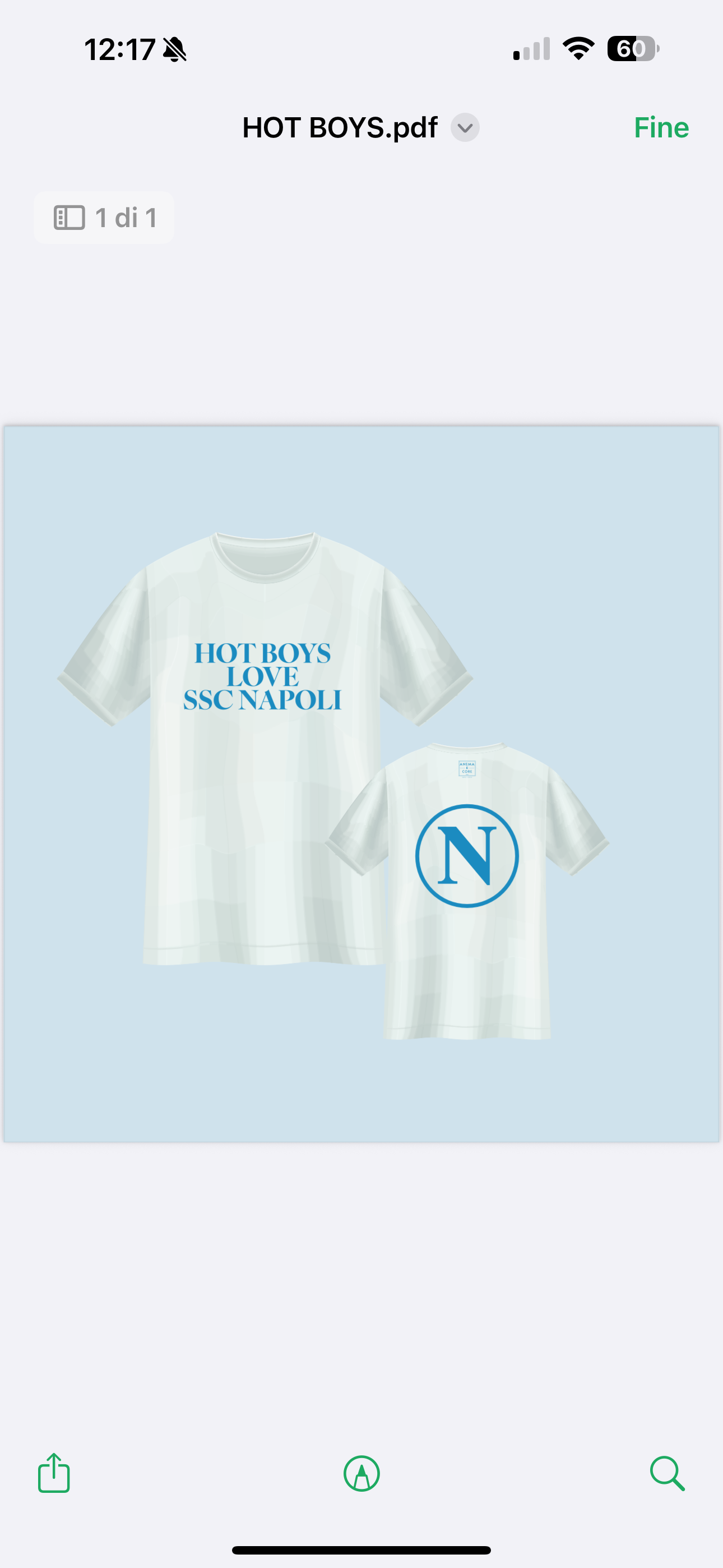 T-shirt "Hot Boys Love SSC Napoli"